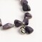 Earth's Jewels Semi-Precious Amethyst Natural Purple Bracelet, Circle Charm